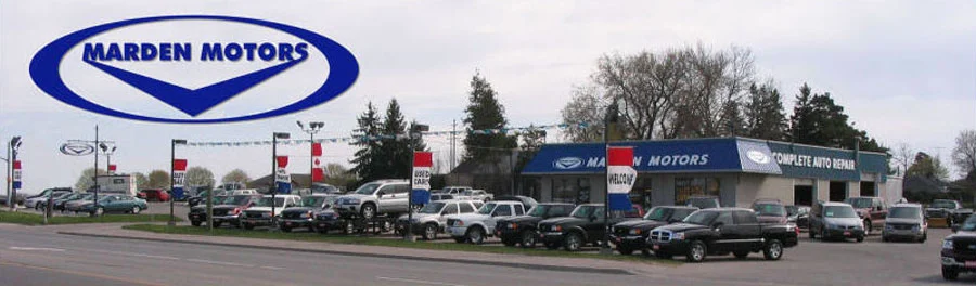 Marden Motors dealership lot on Highway 6 Guelph